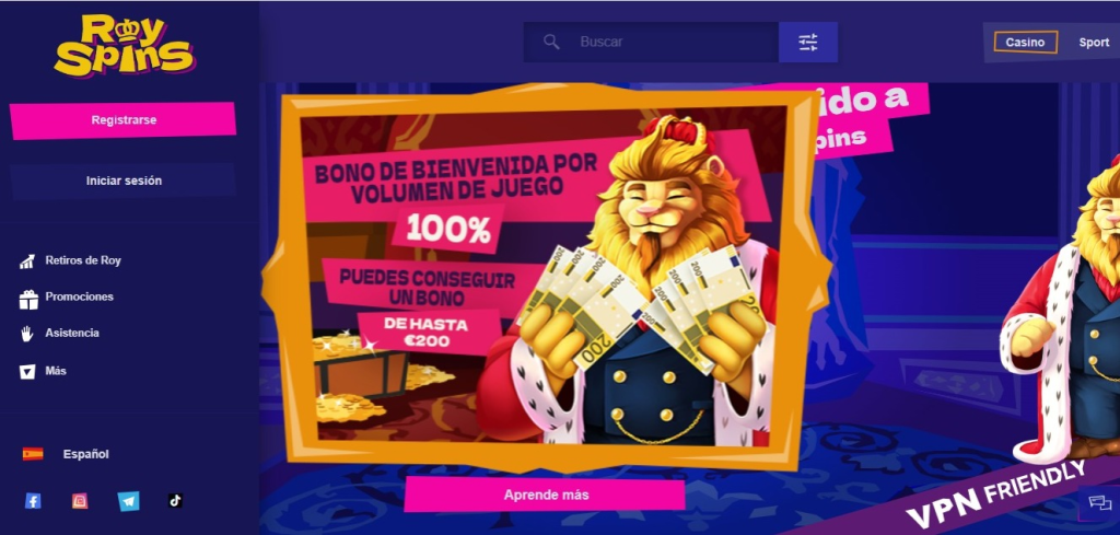 casino en vivo royspins